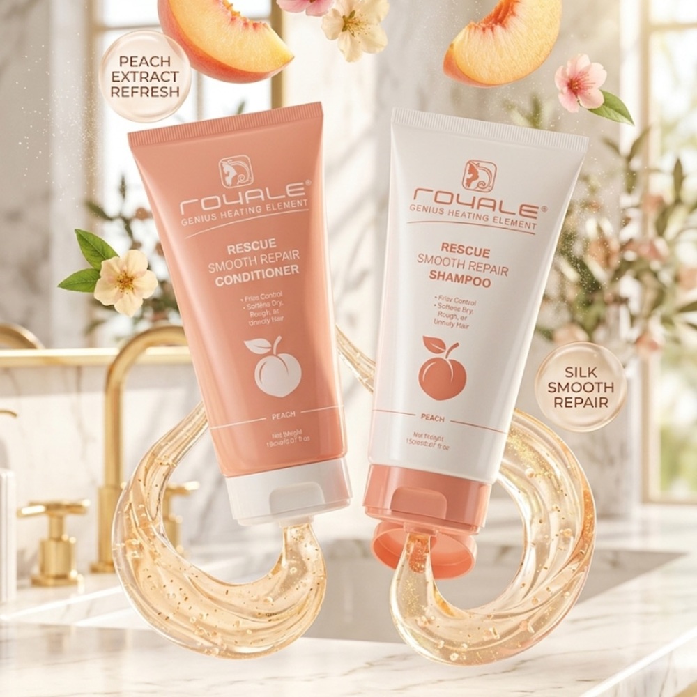 Rescue Smooth Repair Shampoo & Conditioner - Peach